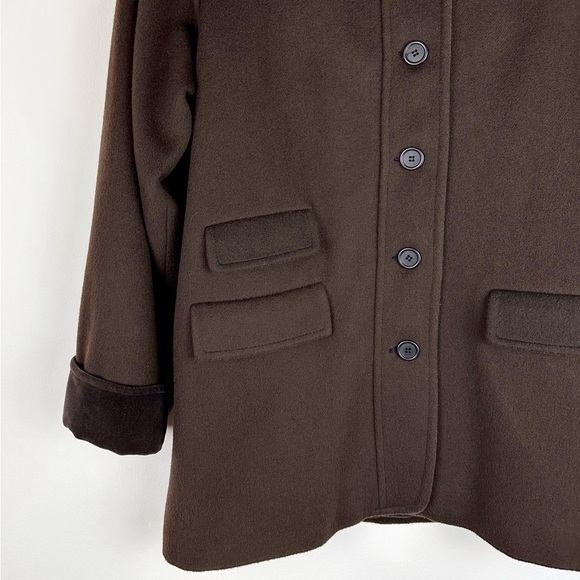 Steve by Searle Vintage 90's Brown Wool Coat - Picture 6 of 10